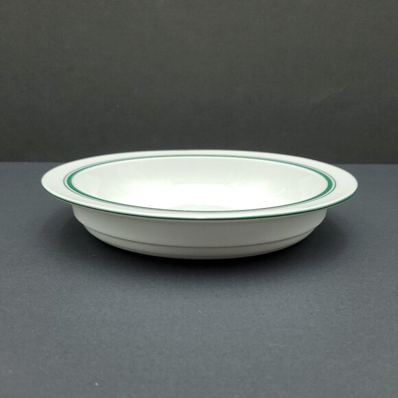 Dansk Christianshavn Green Rim Soup Bowls Dansk Bistro Green Band Soup Bowls - Picture 3 of 7